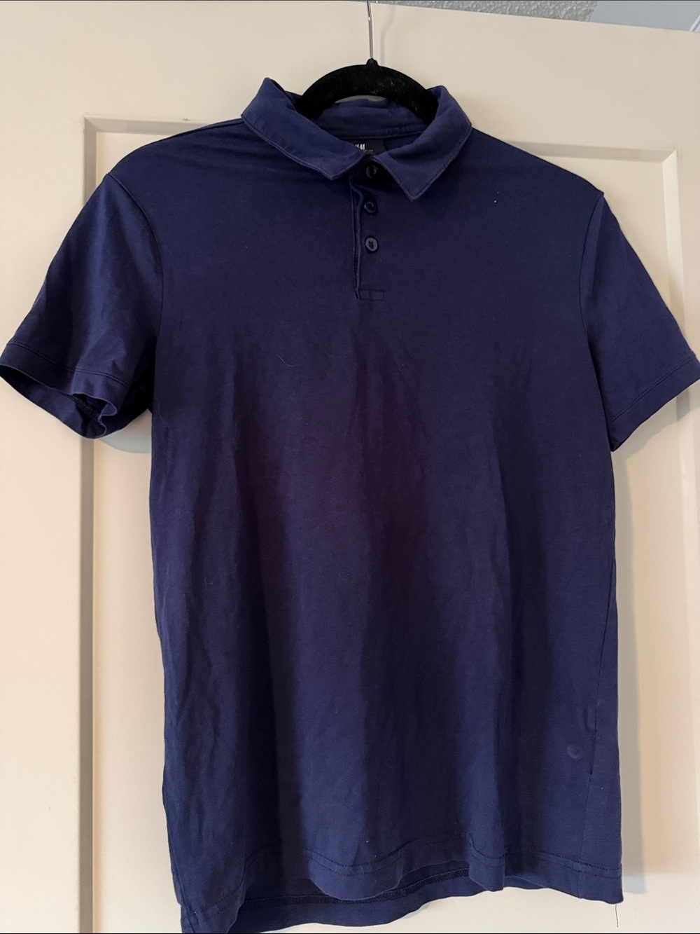 H&M Navy Blue Men's Short Sleeve Polo